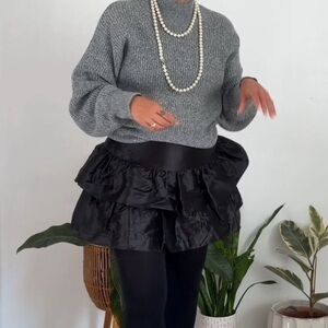 H&M Light Gray Knit Pullover sweater sz XL